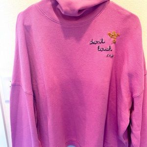 Hand Embroidered Turtleneck Sweater